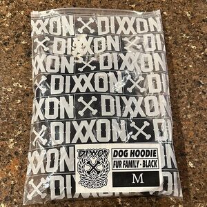 DIXXON Black and White Dog Hoodie